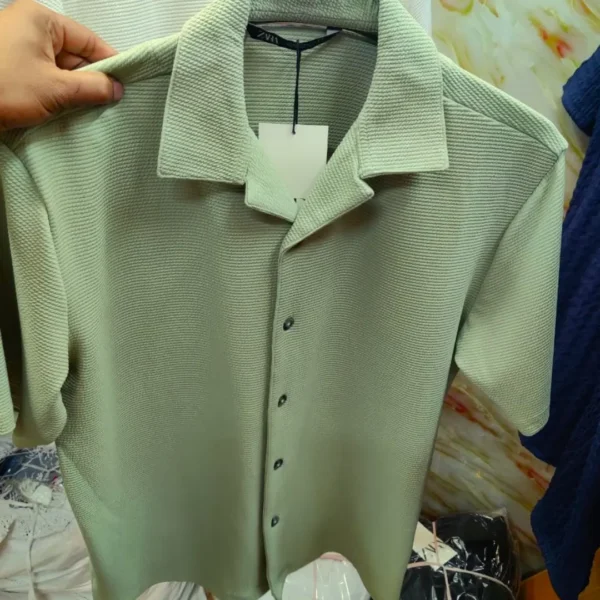 Streech type Regular Fit Cuban shirt